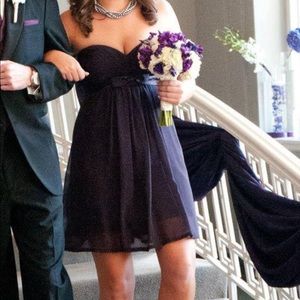 Plum bridesmaid dress
